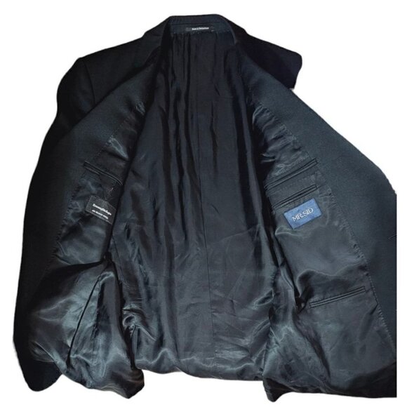 Ermenegildo Zegna MR. SID All Season Twill black wool blazer size EU54R US44R - Picture 3 of 9